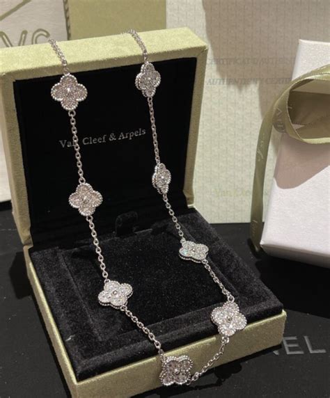 replica van cleef arpels necklace|van cleef necklace real.